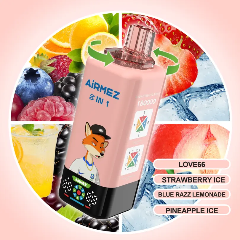 Airmez 160k Puffs 8 in 1 Best Disposable Vape Free Shipping EU Warehouse