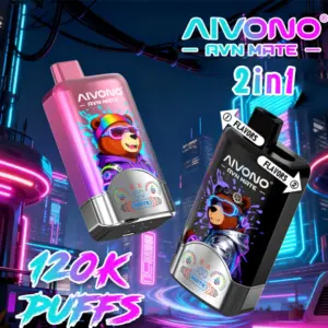 Aivono 120K Puffs 2 in 1 Flavors Disposable Vape Free Shipping