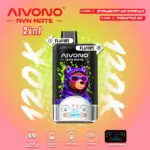 Aivono 120K Puffs 2 in 1 skonio vienkartiniai Vape Nemokamas pristatymas