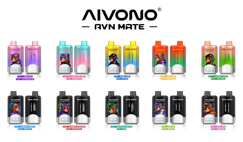 Aivono 120K Puffs 2 in 1 skonio vienkartiniai Vape Nemokamas pristatymas