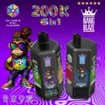 "Bang Blaze" 200k Puffs 6 in 1 ilgiausiai trunkantis vienkartinis Vape Nemokamas pristatymas