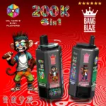 Bang Blaze 200k Puffs 6 v 1 nejdéle trvající jednorázové Vape Doprava zdarma