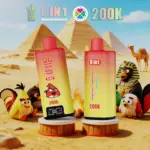 Bang King 200k Puffs 8 v 1 Najboljši enkratni Vape na debelo Brezplačna dostava