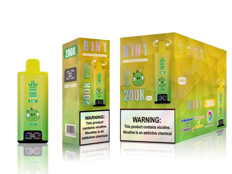 Bang King 200k Puffs 8 in 1 Best Disposable Vape Wholesale Free Shipping