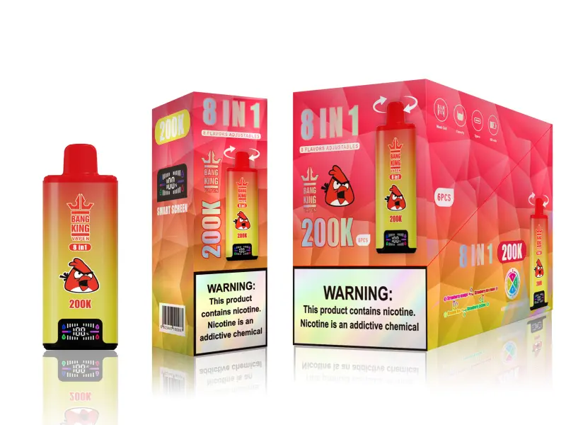 Bang King 200k Puffs 8 in 1 Best Disposable Vape Wholesale Free Shipping