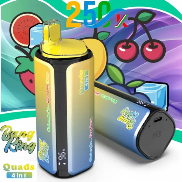 Bang King 250k Puffs 4 in 1 Quads Disposable Vape 250000 Free Shipping