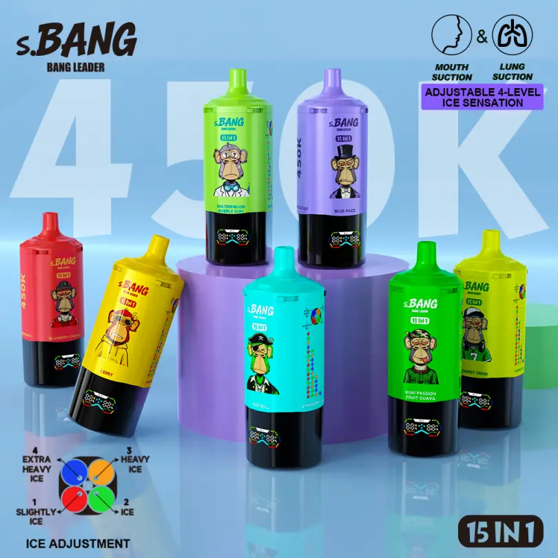 Bang Leader 450k Puffs 15 az 1-ben a legjobb eldobható Vape nagykereskedelemben