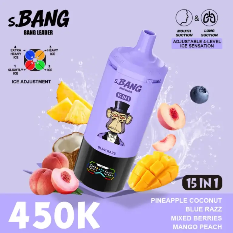 Bang Leader 450k Puffs 15 i 1 Bästa engångsvape grossist