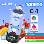 EU Vape Airmez 140K Puffs 6 v 1 Nejlepší jednorázová cigareta E Velkoobchod