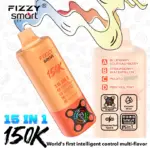 EU-lager: Fizzy 150 000 drag – engångsvape 15-i-1 – grossistförsäljning
