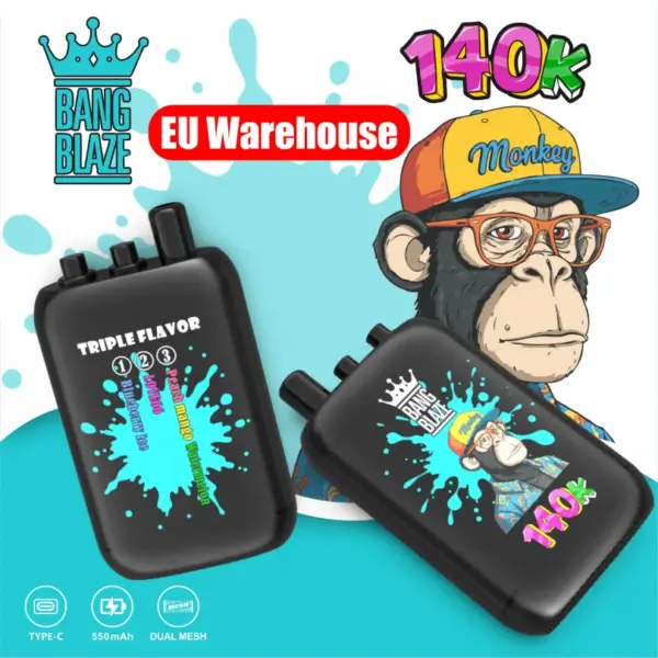 QQ Bang 80k Puffs 80000 Pigūs vienkartiniai Vape Pen Nemokamas pristatymas