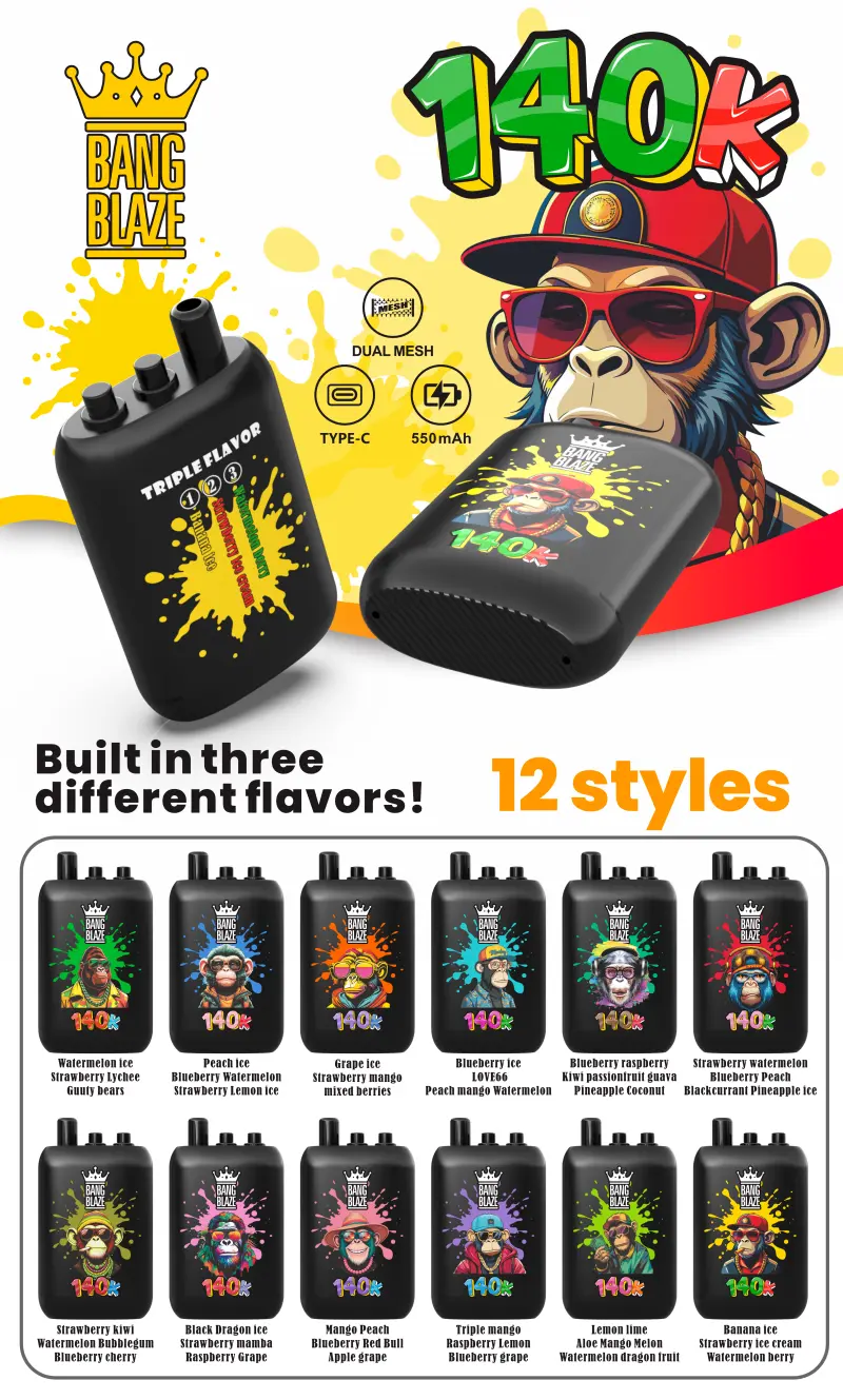 QQ Bang 80k Puffs 80000 Levné jednorázové Vape Pen Doprava zdarma
