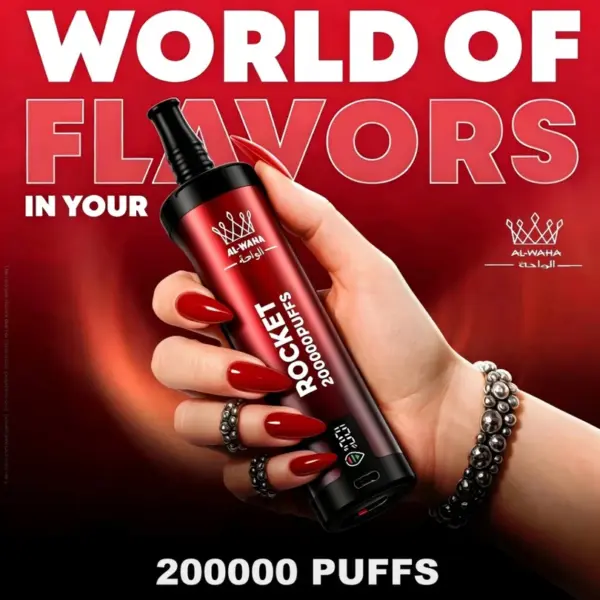 AL WAHA 200k Puffs Rocket Disposable Vape Free Shipping