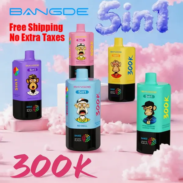 Bang DE 300K Puffs 5 in 1 Disposable Vape