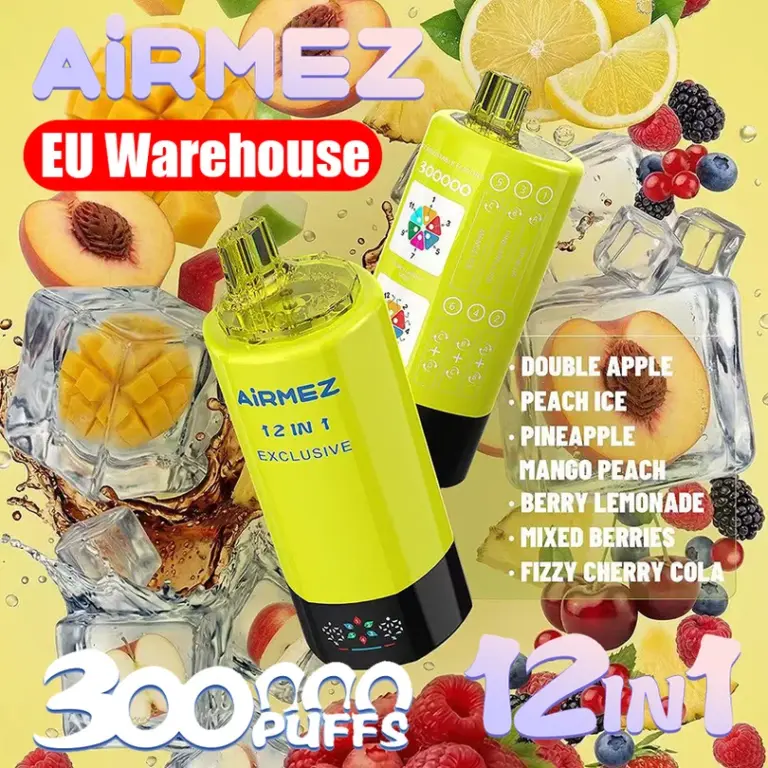 EU Vape Airmez 300 000 szívás, 12 íz egyben, ingyenes szállítás