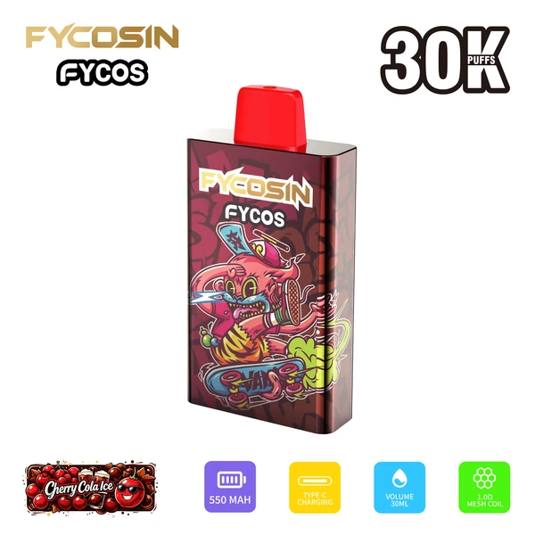 FYCOSIN 30000 Puffs 30k FYCOS Engångs Vape Shop Gratis frakt