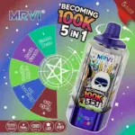 MRVI „Becoming 100k Puffs” 5 az 1-ben eldobható e-cigi