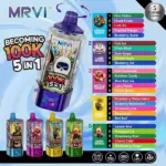 MRVI „Becoming 100k Puffs” 5 az 1-ben eldobható e-cigi