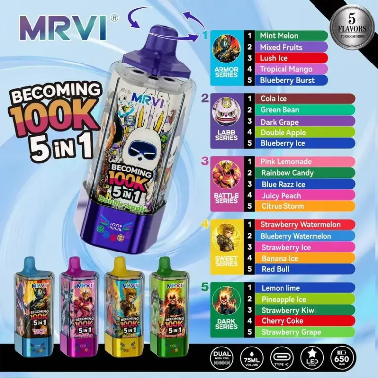 MRVI Becoming 100k Puffs 5 in 1 Disposable Vape