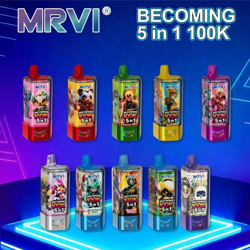 MRVI „Becoming 100k Puffs” 5 az 1-ben eldobható e-cigi