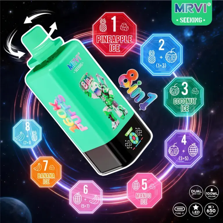 MRVI SEEKING 160K Puffs 8 in 1 Disposable Vape