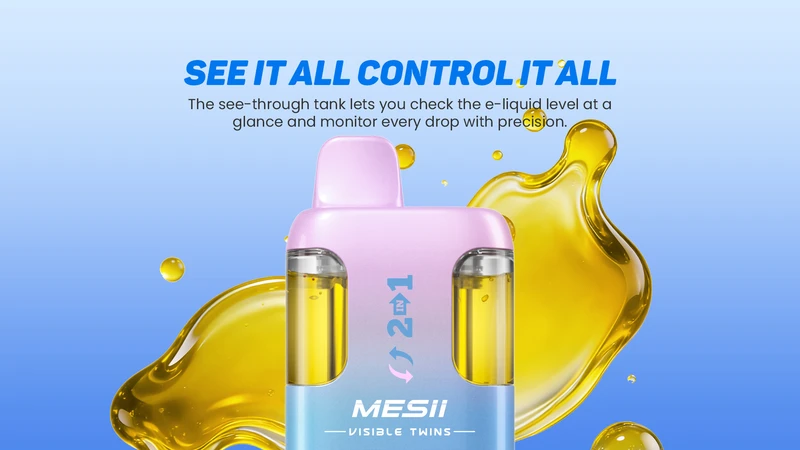 Mesii 100k Puffs Dual Flavors Crystal Dispposable Vape Pen Envío Gratis