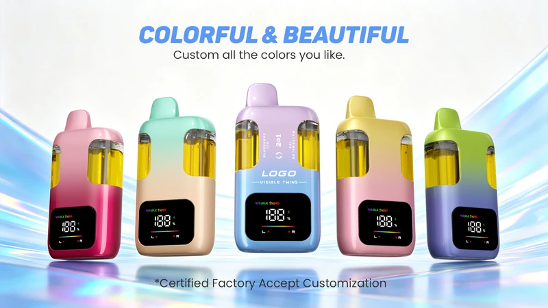 Mesii 100k Puffs Dual Flavors Crystal Dispposable Vape Pen Envío Gratis