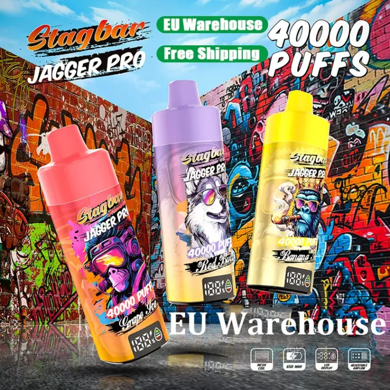 Stagbar Jagger Pro 40K Puffs Disposable Vape EU Warehouse