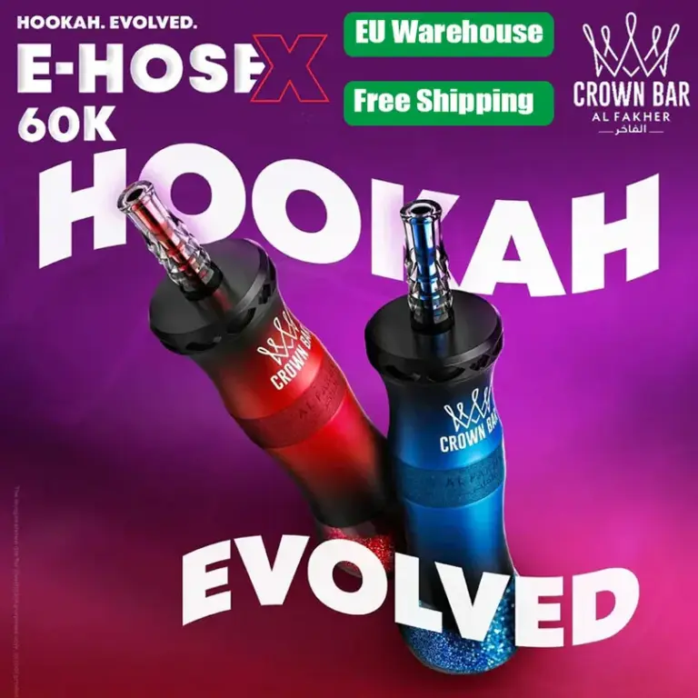 Al Fakher Crown Bar 60K Puffs E-Hose X Shisha Disposable Vape