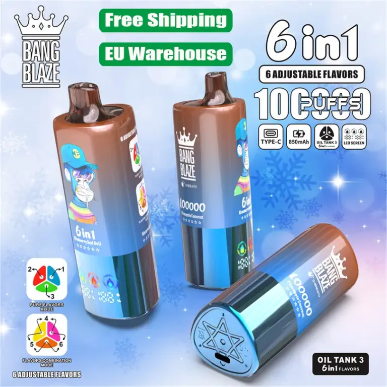 Bang Blaze 100K Puffs 6 in 1 Bulk Buy Disposable Vape