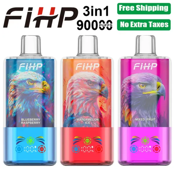 FIHP 90.000 Züge 3-in-1-Einweg-Vape „Crystal“