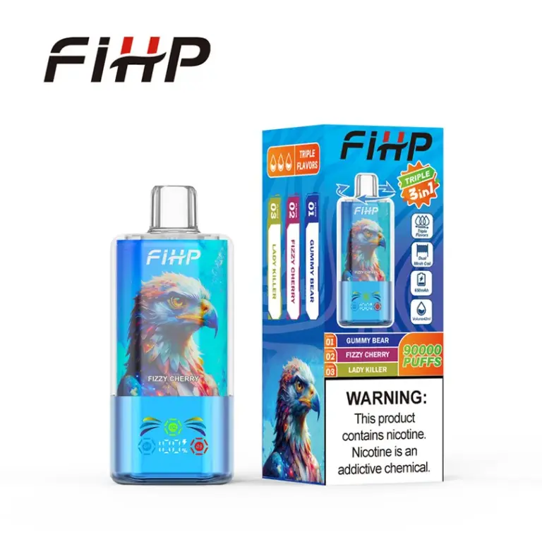 Vaporizador desechable FIHP 90K Puffs 3 en 1 Crystal