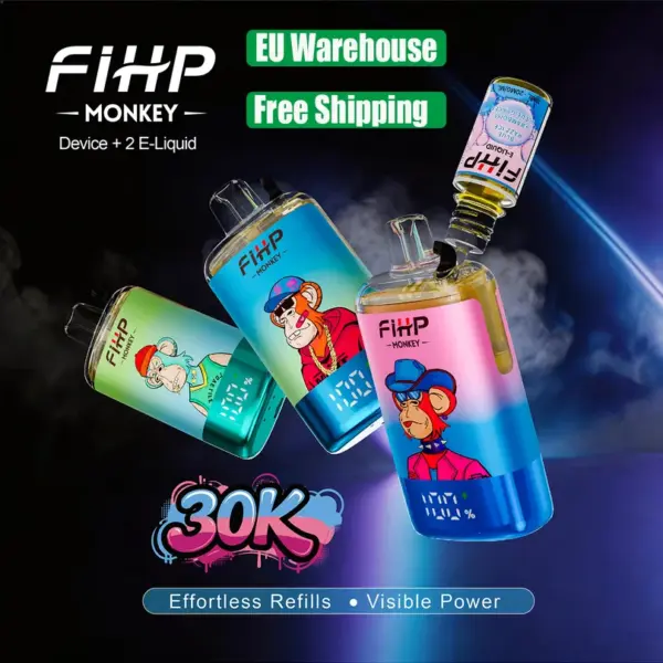 Jednorázový vaporizér Fihp s kapacitou 30 000 potáhnutí