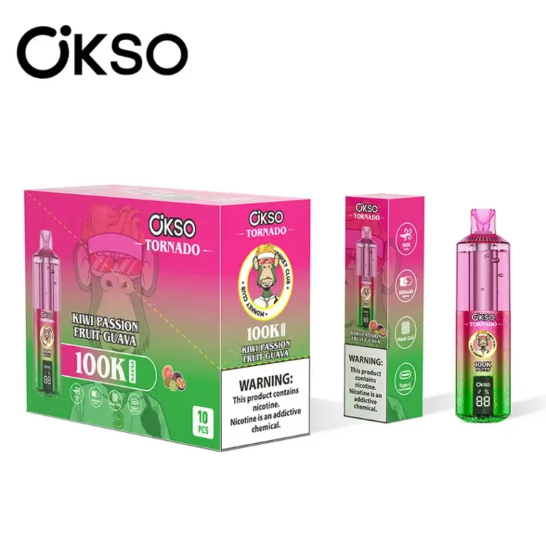 Vape desechable OKSO Tornado de 100 000 caladas