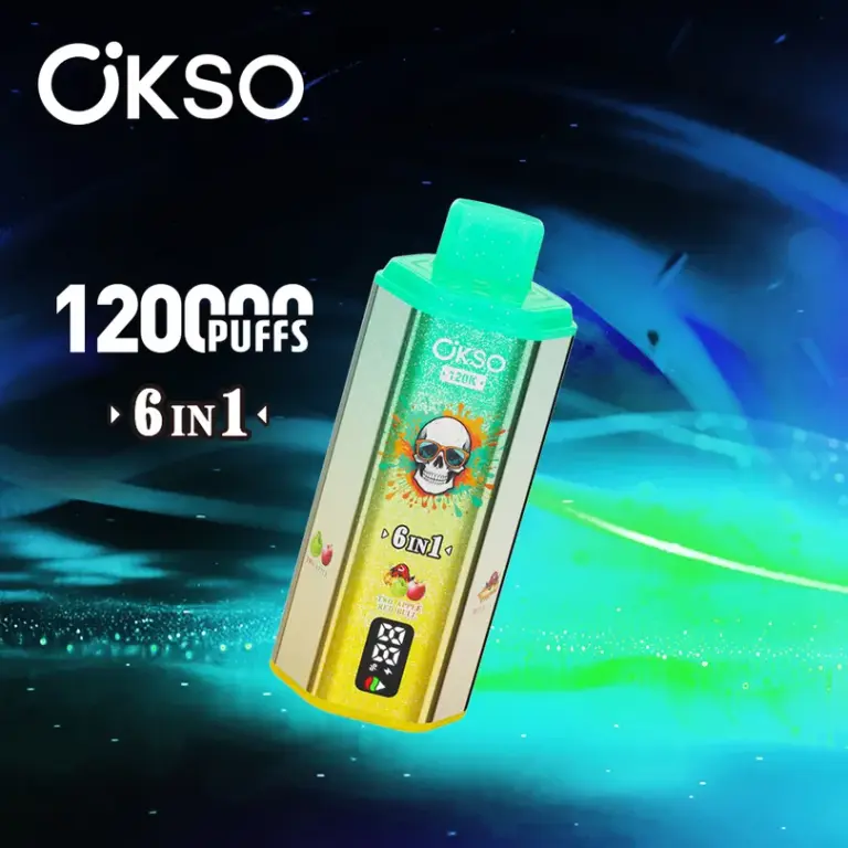 OKSO 120 000 caladas, vaporizador desechable 6 en 1