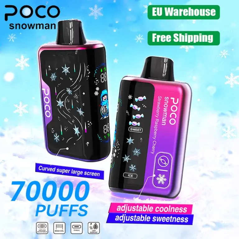 Vape desechable POCO Snowman de 70 000 caladas
